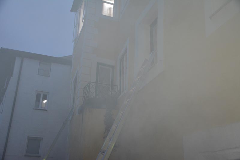 Kellerbrand in der Halleiner Altstadt